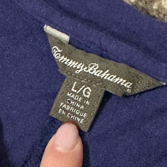 Tommy Bahama Full Zip Blue Jacket Large - Picture 5 of 5